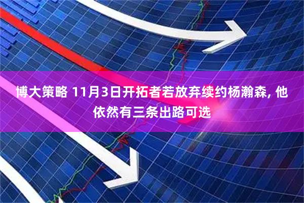 博大策略 11月3日开拓者若放弃续约杨瀚森, 他依然有三条出路可选